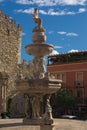 Amazing fountain Ã¢â¬ÅCentaurÃ¢â¬Â - a symbol of the city. Sicily. Italy.